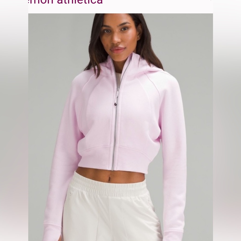 Lululemon cropped full zip scuba